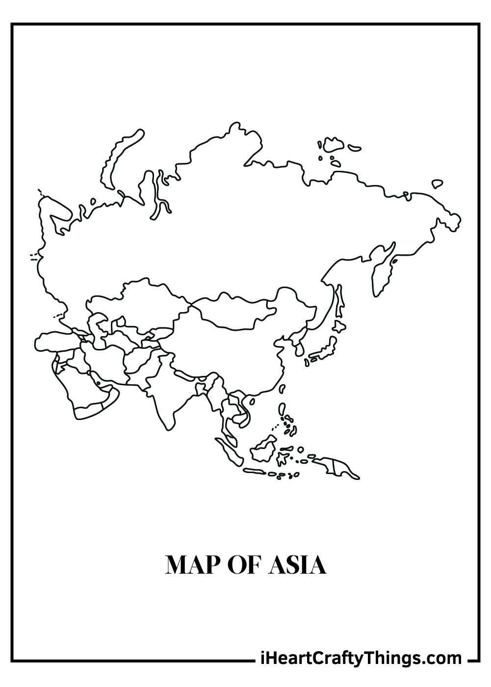 World map coloring pages free printables