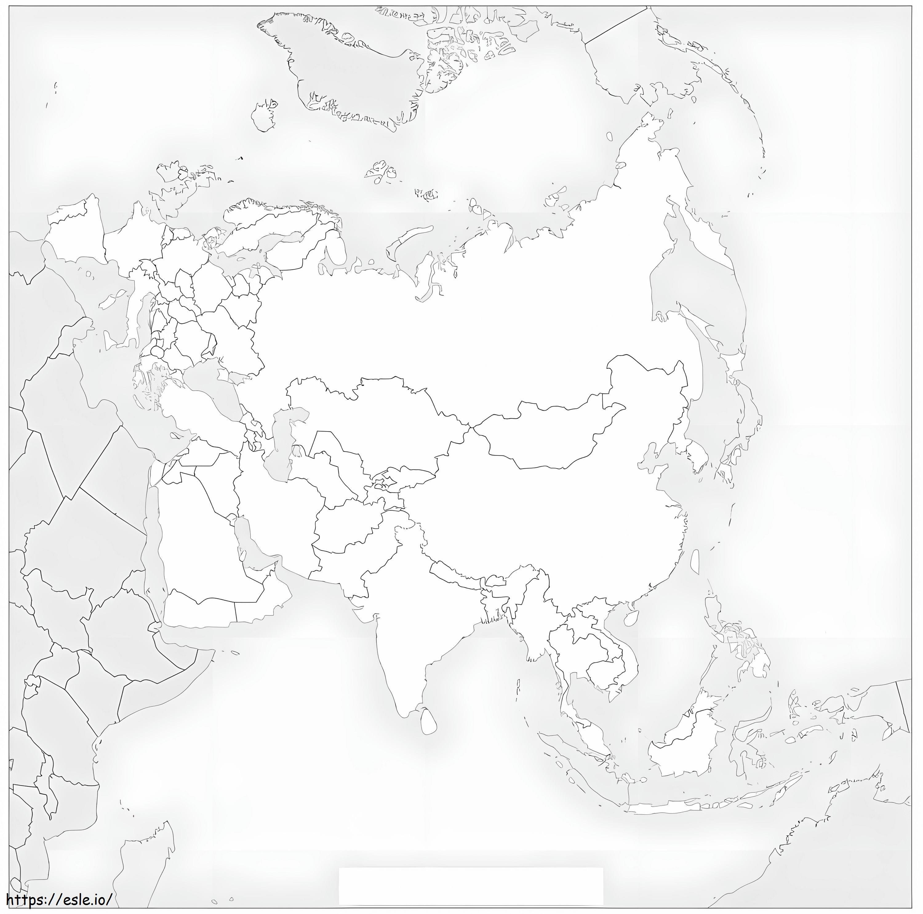 Eurasia map coloring page coloring page