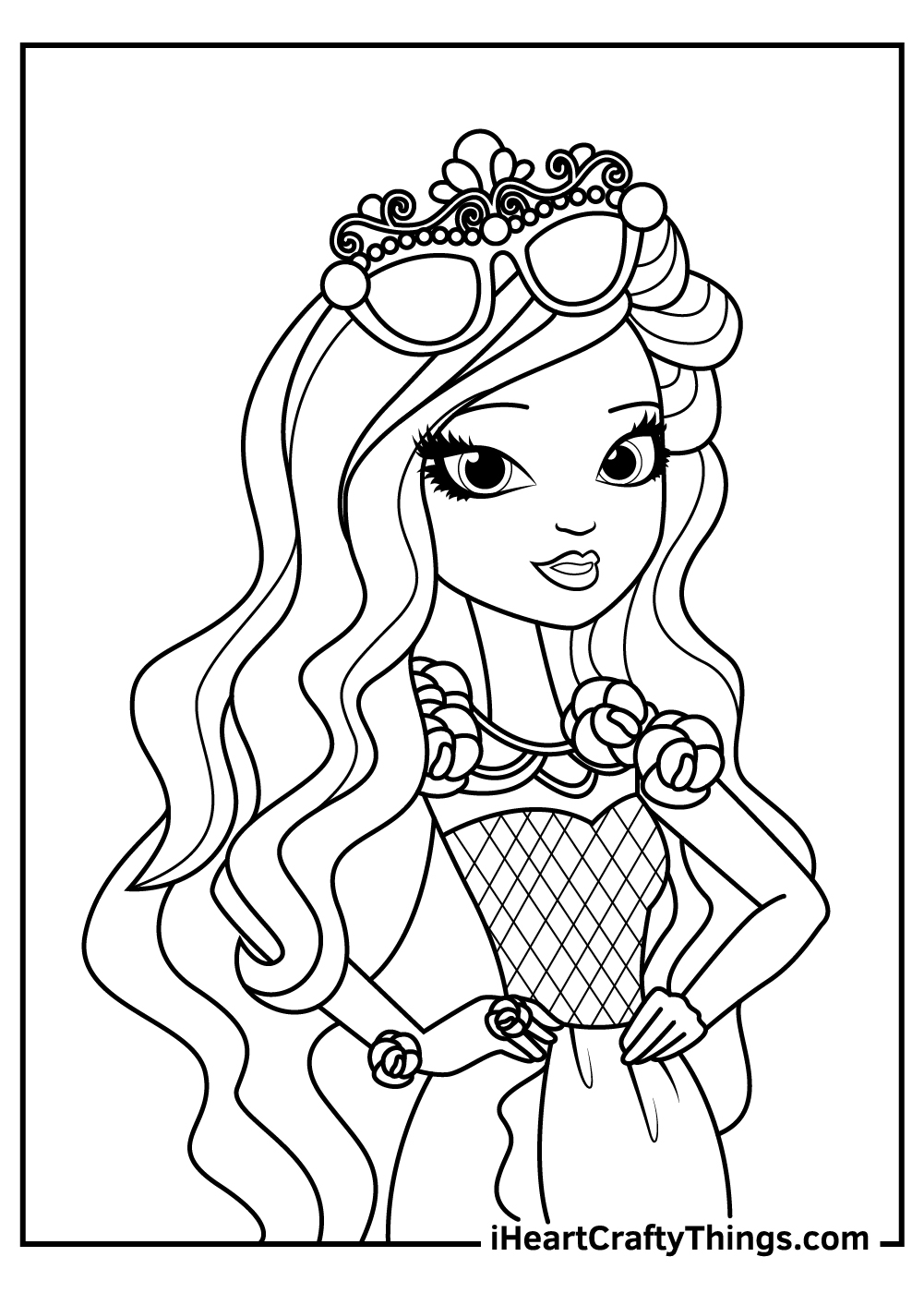 Ever after high coloring pages free printables