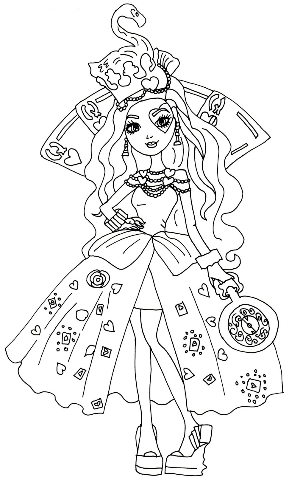 Ever after high coloring pages