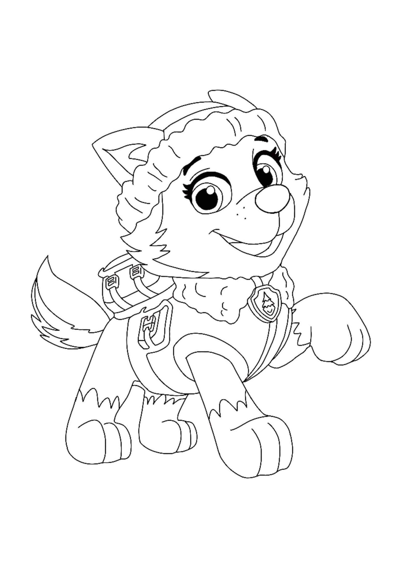 Paw patrol everest coloring pages