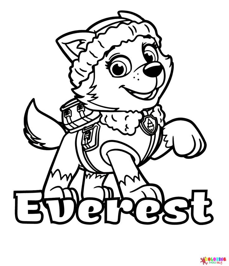 Everest paw patrol coloring pages paw patrol coloring paw patrol coloring pages everest paw patrol