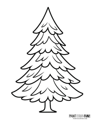 Christmas tree coloring pages clipart the ultimate free printable collection at