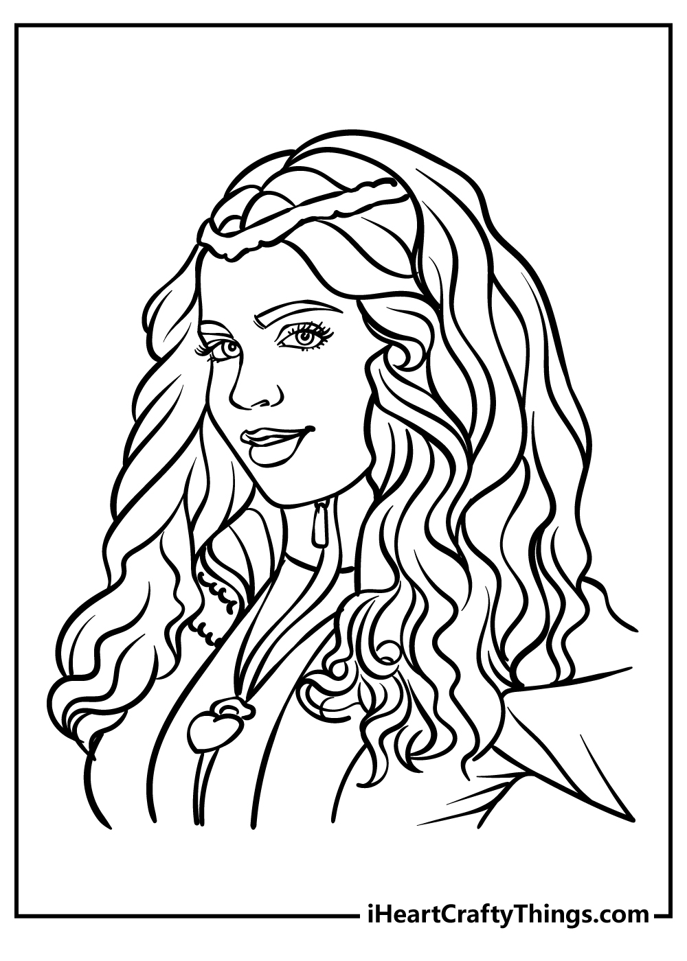 Descendants coloring pages free printables