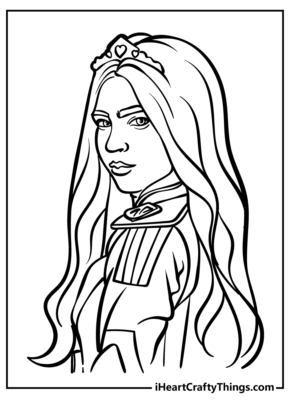 Descendants coloring pages free printables