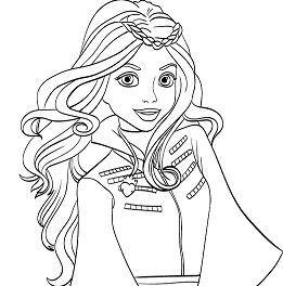 Evie from descendants descendants coloring pages art drawings sketches creative free coloring pages