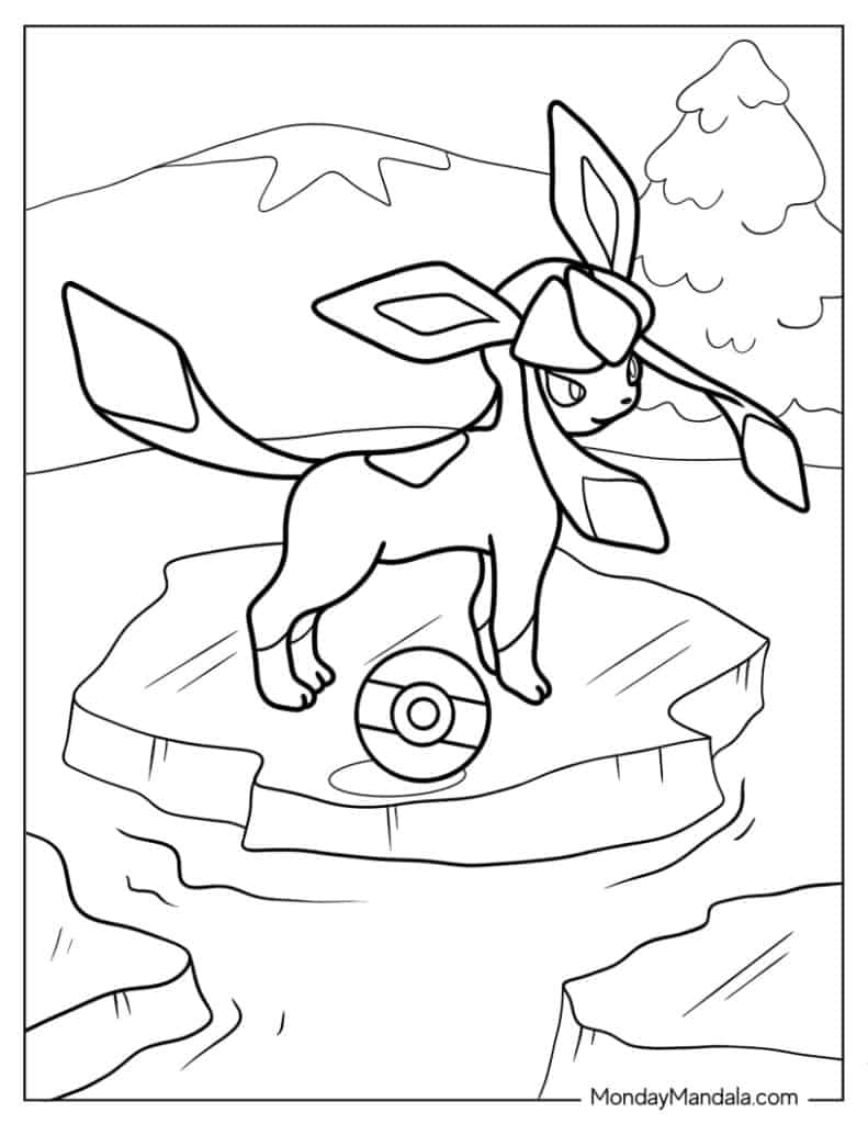 Eevee coloring pages free pdf printables