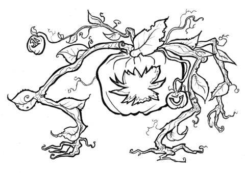 Evil pumpkin coloring page free printable coloring pages