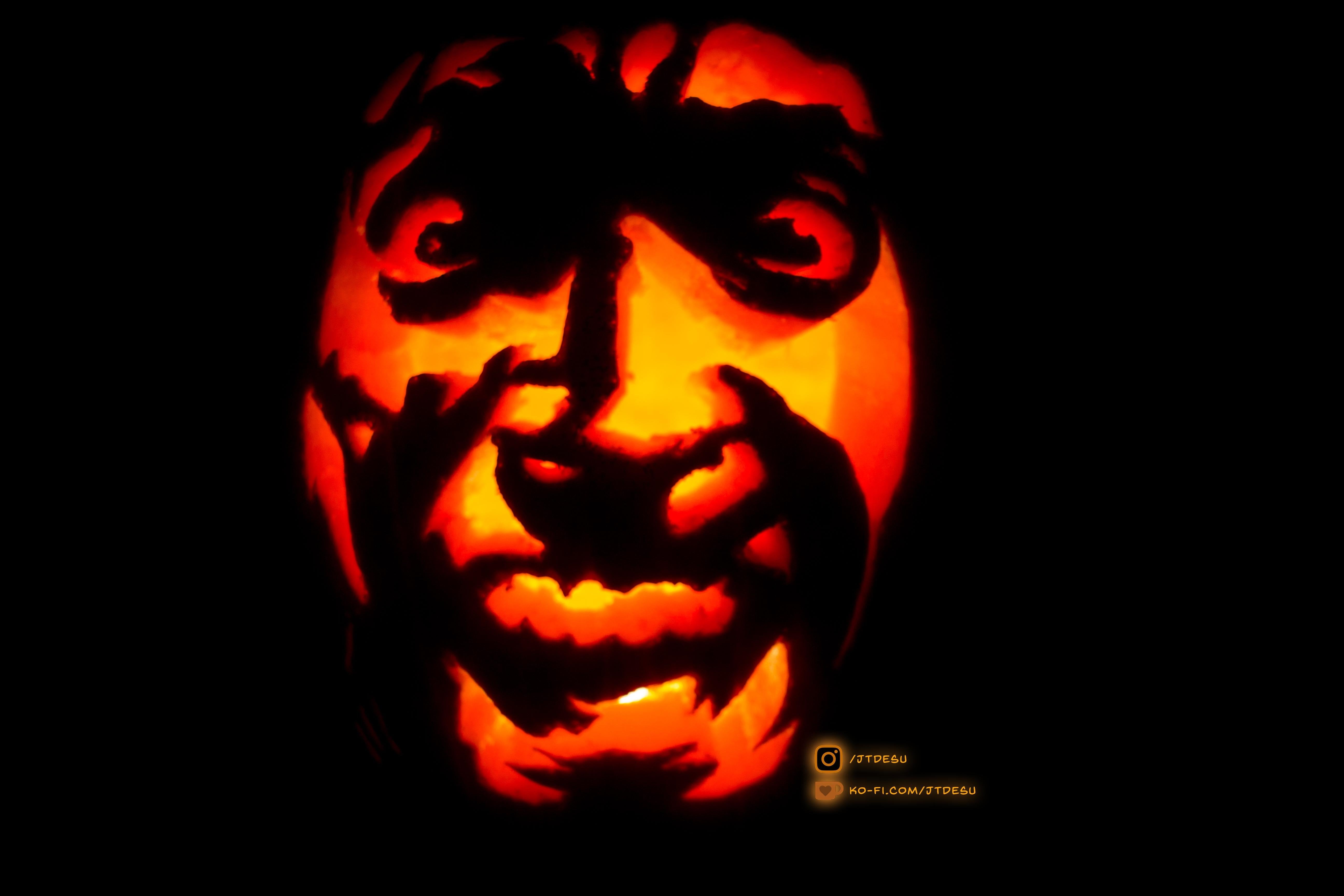 Ash from evil dead rpumpkins