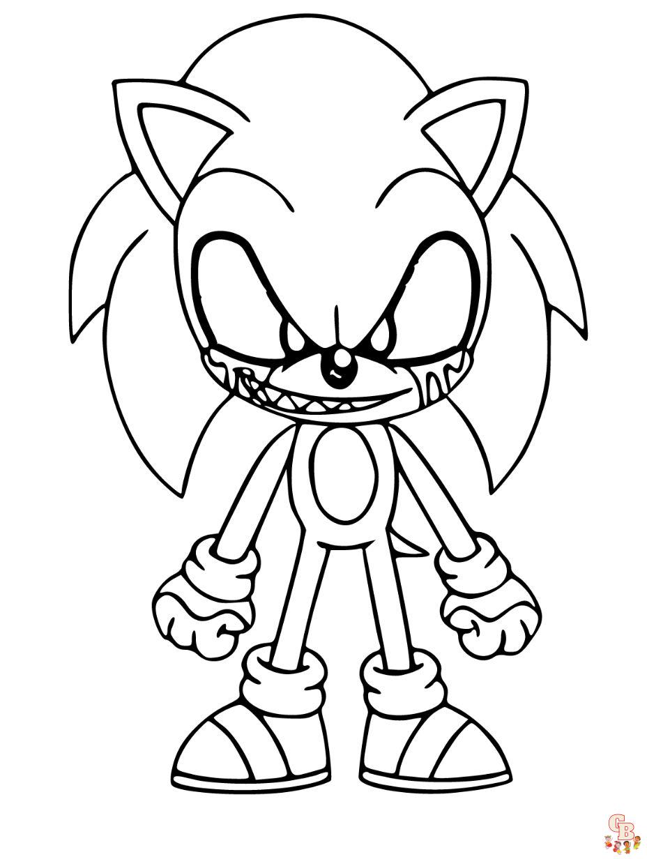 Sonic the hedgehog coloring pages free