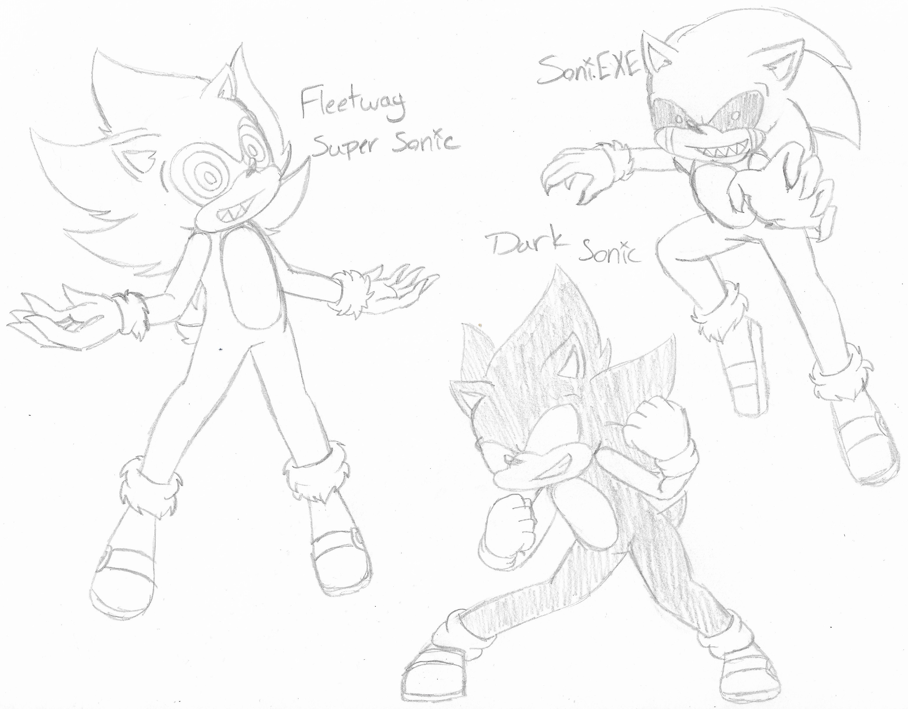 Evil sonic forms by midnightwonder on