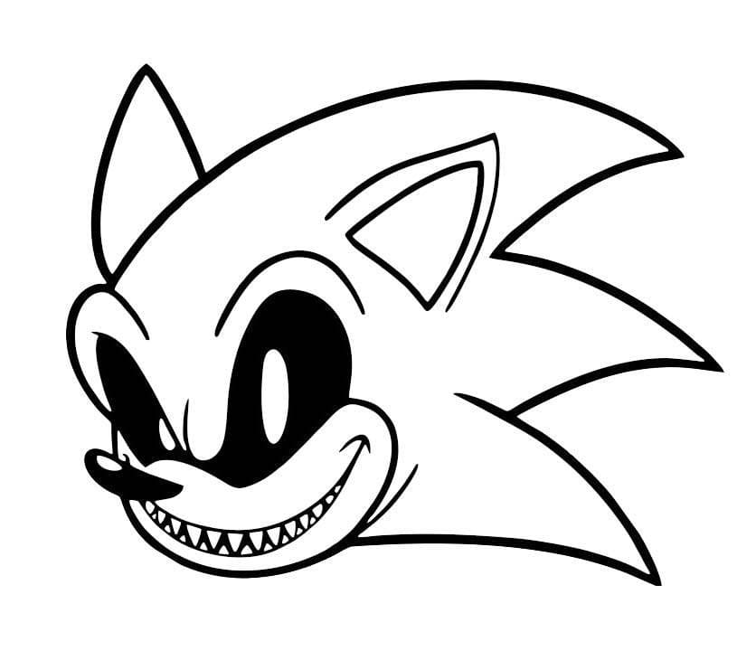 Sonic exe coloring pages