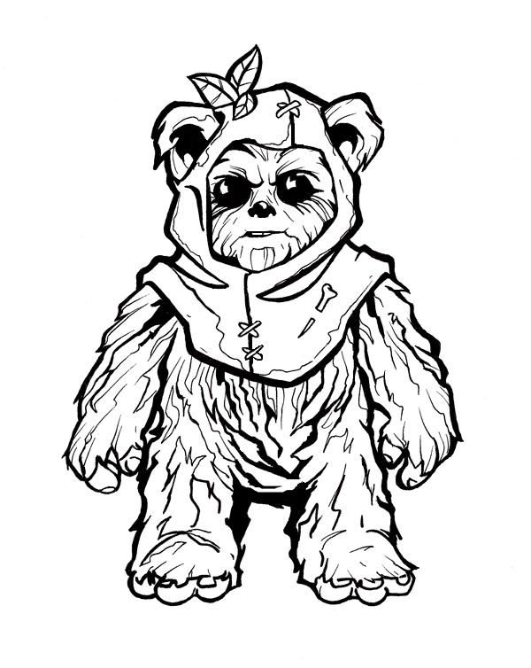 Pin by emily chan on quick saves in star wars drawings ewok star coloring pages