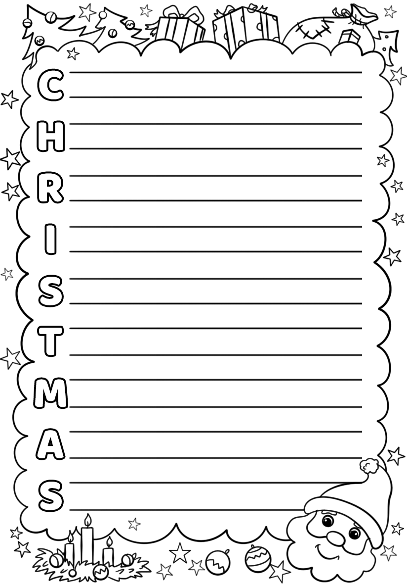 Christmas acrostic poem template free printable papercraft templates