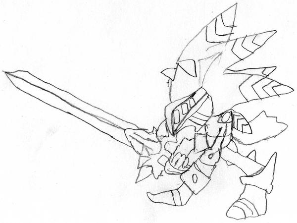 Excalibur sonic sketch by bradry on