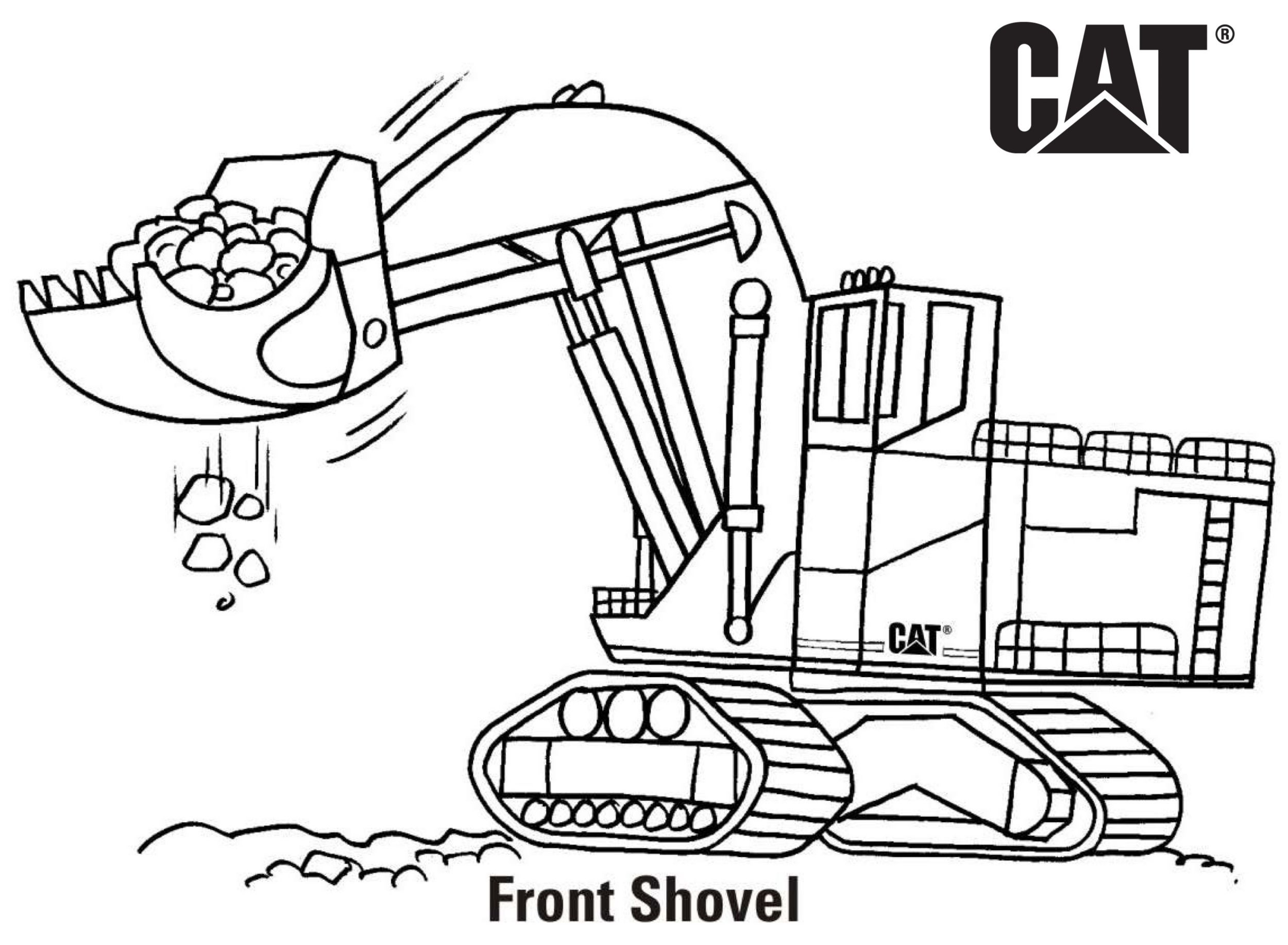 Equipment coloring pages erpillar