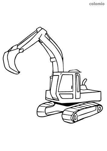 Excavators coloring pages free printable excavator coloring sheets