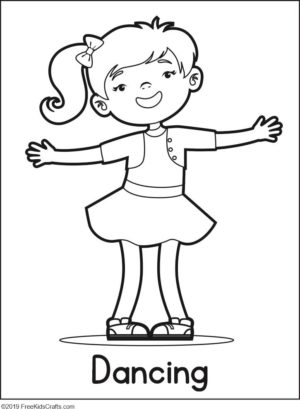 Physical activity coloring pages