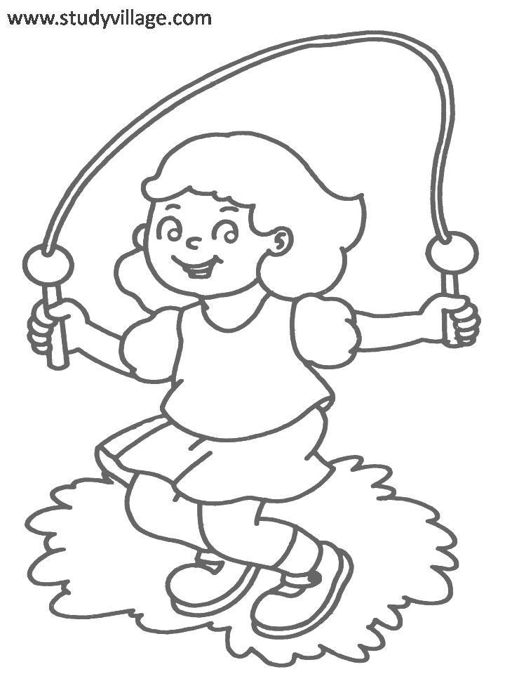 Kids playtime coloring page for kids