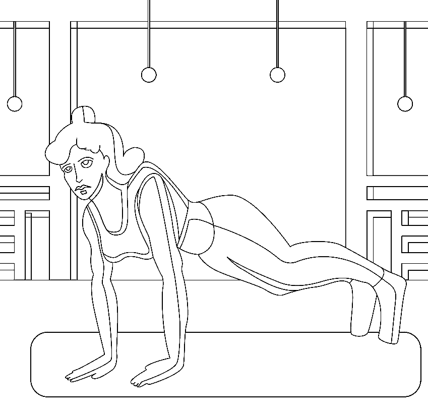 Fitness coloring pages printable for free download