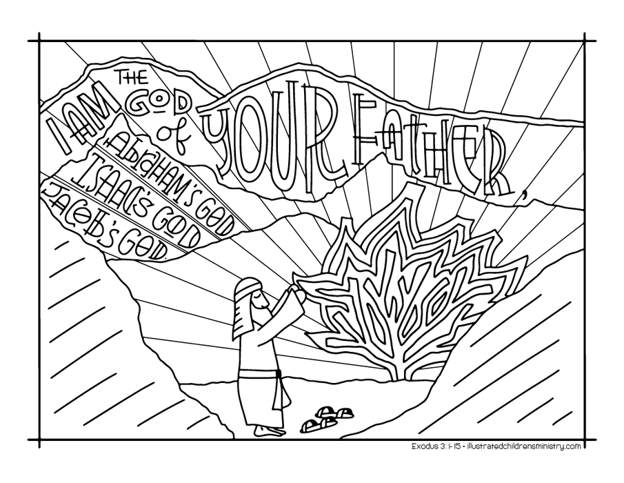 Bible story coloring pages