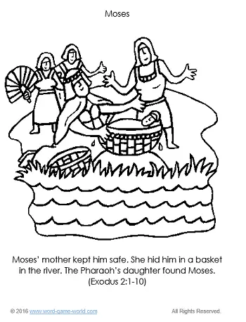 Free bible story coloring pages