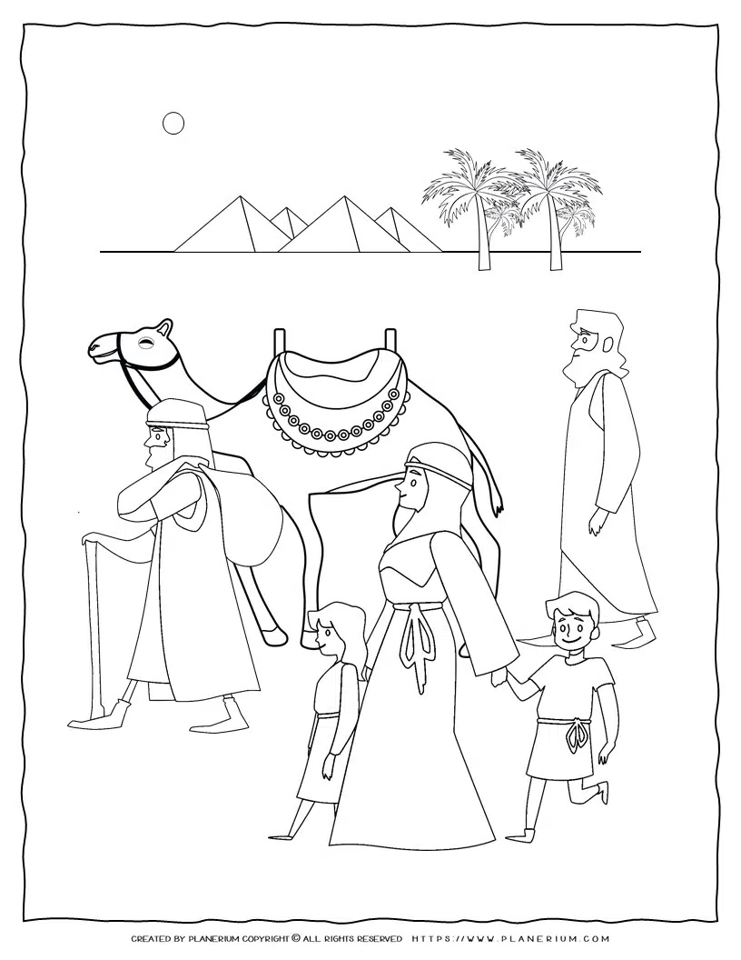 Passover coloring page