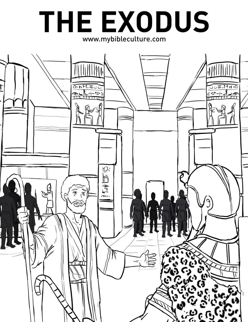 The exodus coloring page