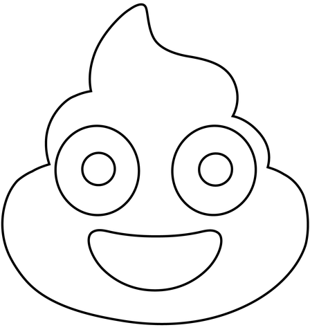 Pile of poo emoji coloring page free printable coloring pages