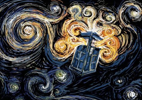 Doctor who photo van gogh tardis tardis starry night doctor who tardis