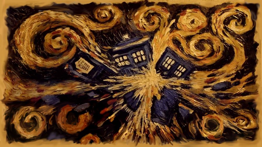 Exploding tardis wallpaer for deskstop and mobiles