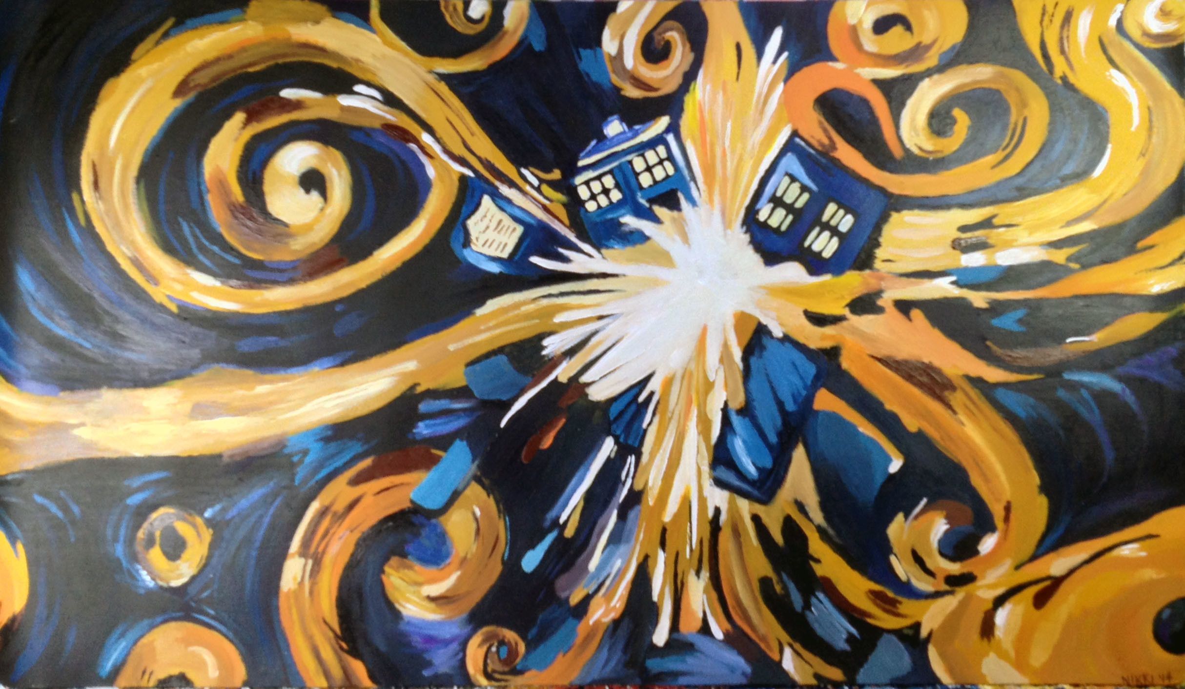 Van gogh tardis wallpapers