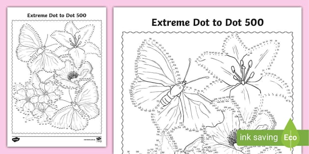 Extreme dot to dot teacher made