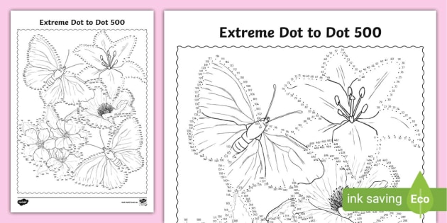 Extreme dot to dot teacher made