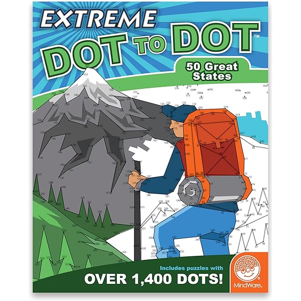 Mindware extreme dot to dot coloring sports toys games