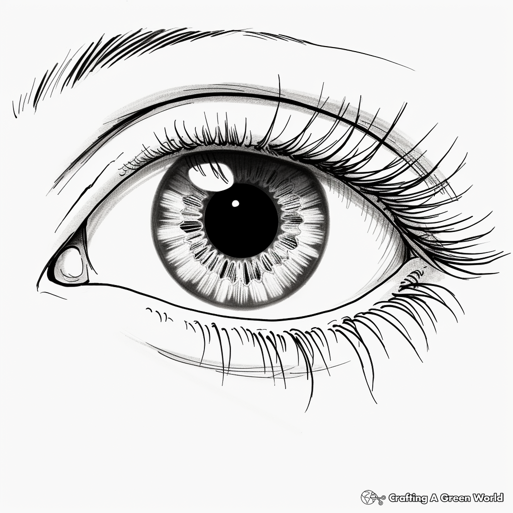 Eye coloring pages