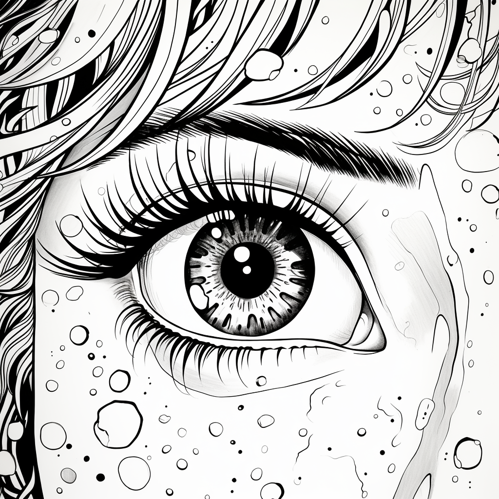 Eyes coloring pages
