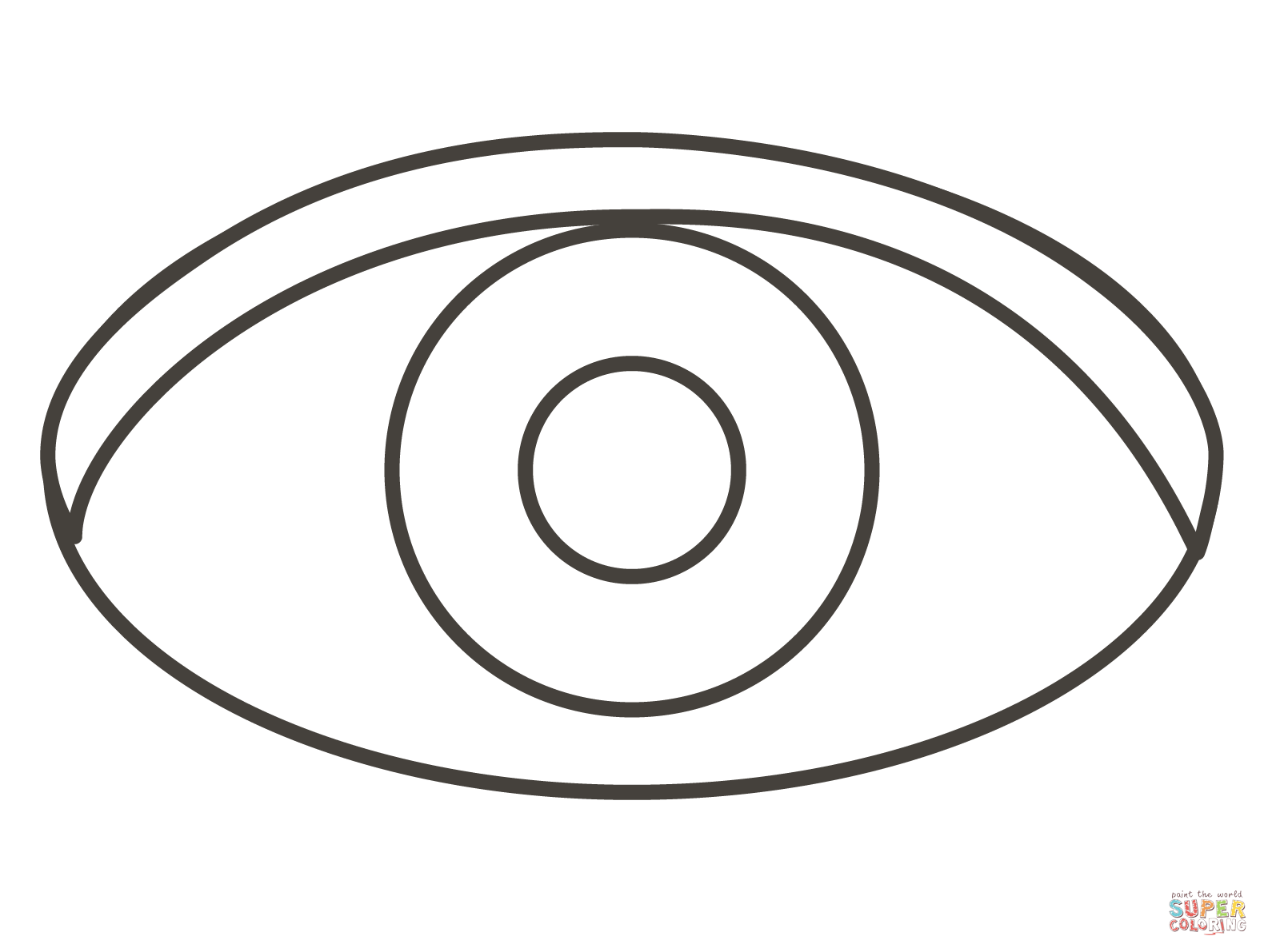 Eye coloring page free printable coloring pages