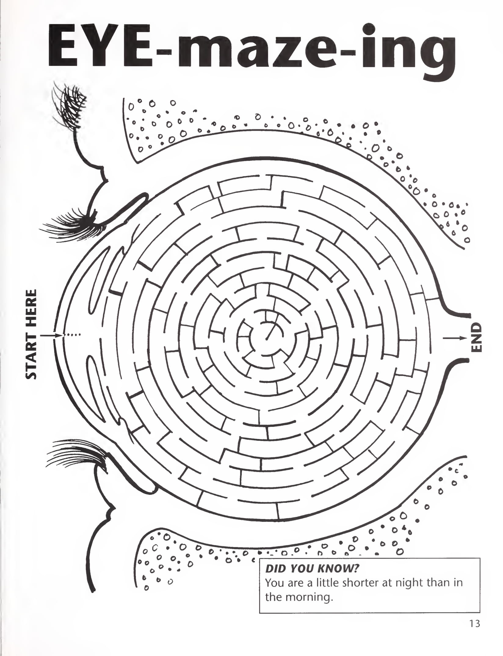 Eye maze puzzle free printable puzzle games