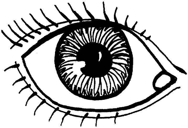 Eye printable coloring page