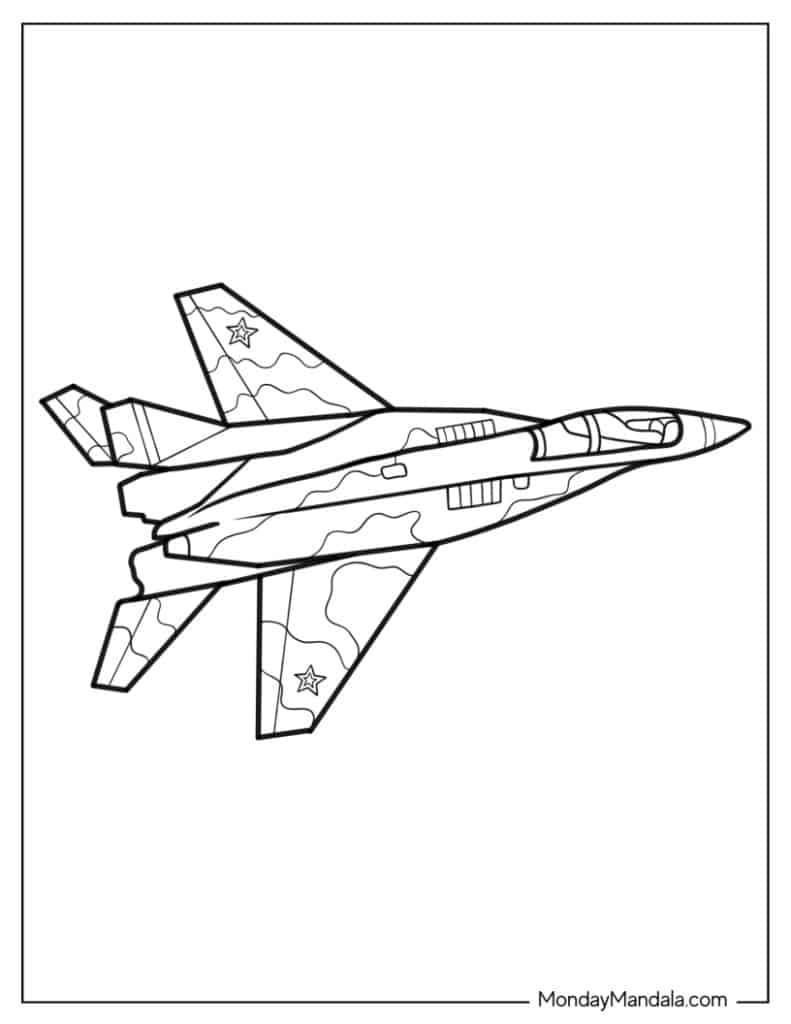 Jet coloring pages free pdf printables