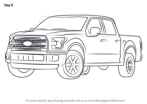 How to draw ford f