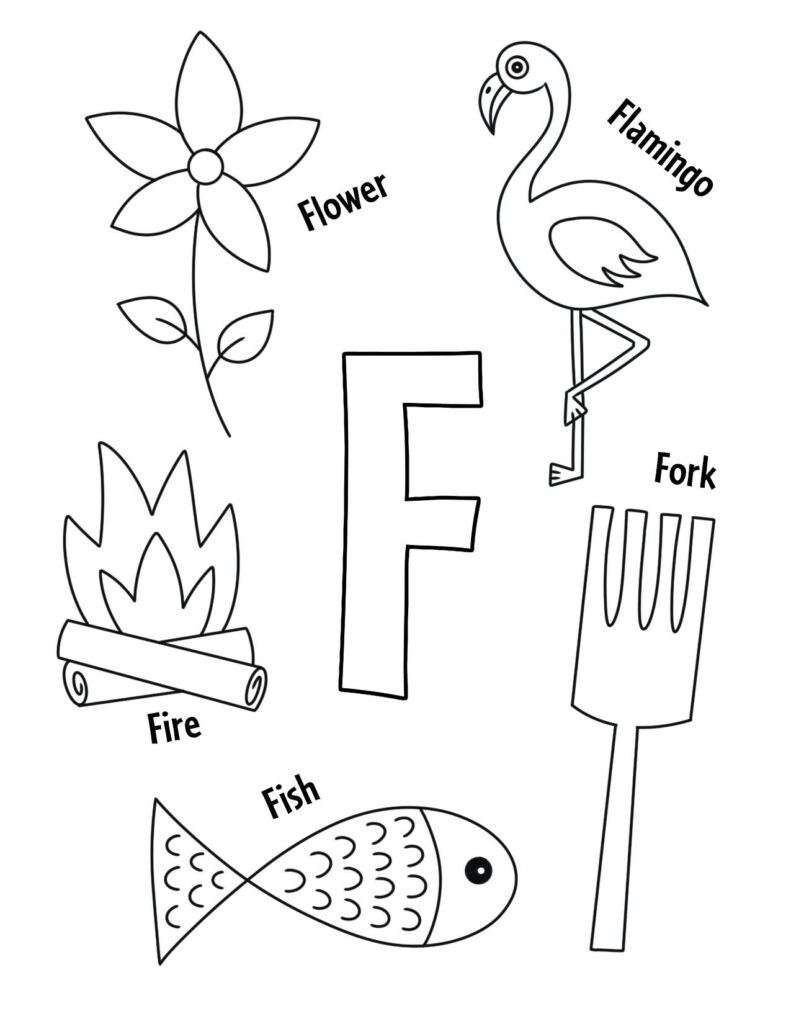 Free letter f worksheets for preschool â the hollydog blog