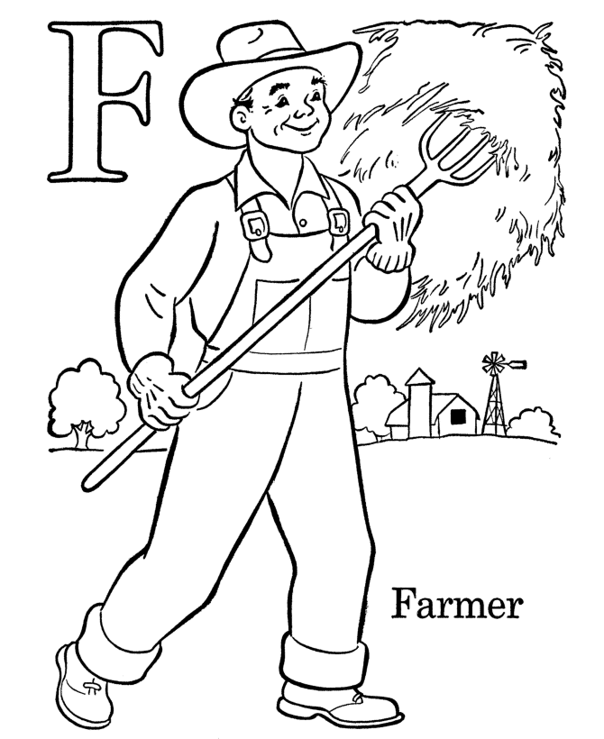 F for farmer abc coloring pages alphabet coloring pages abc coloring