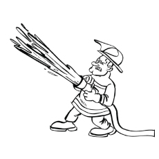 Firefighter coloring pages