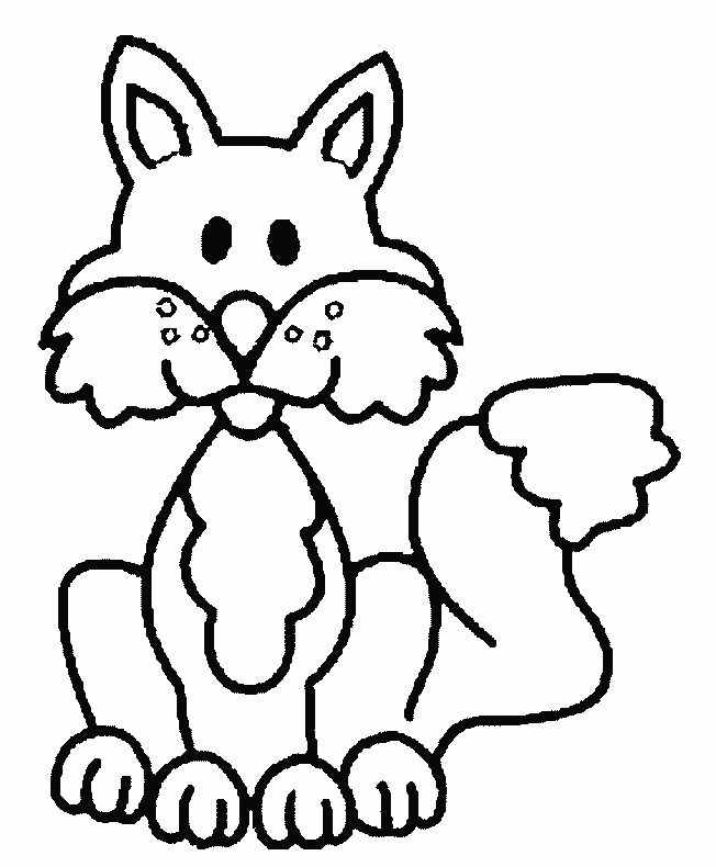 Fox coloring page