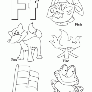 Letter f coloring pages printable for free download