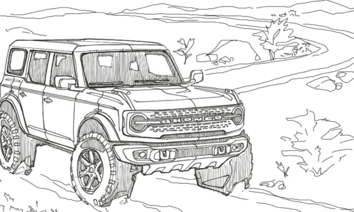 Ford bronco is now available for coloring