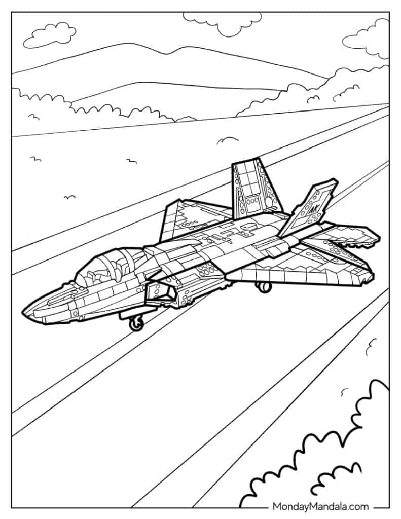 Jet coloring pages free pdf printables