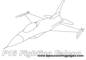 F fighting falcon coloring page